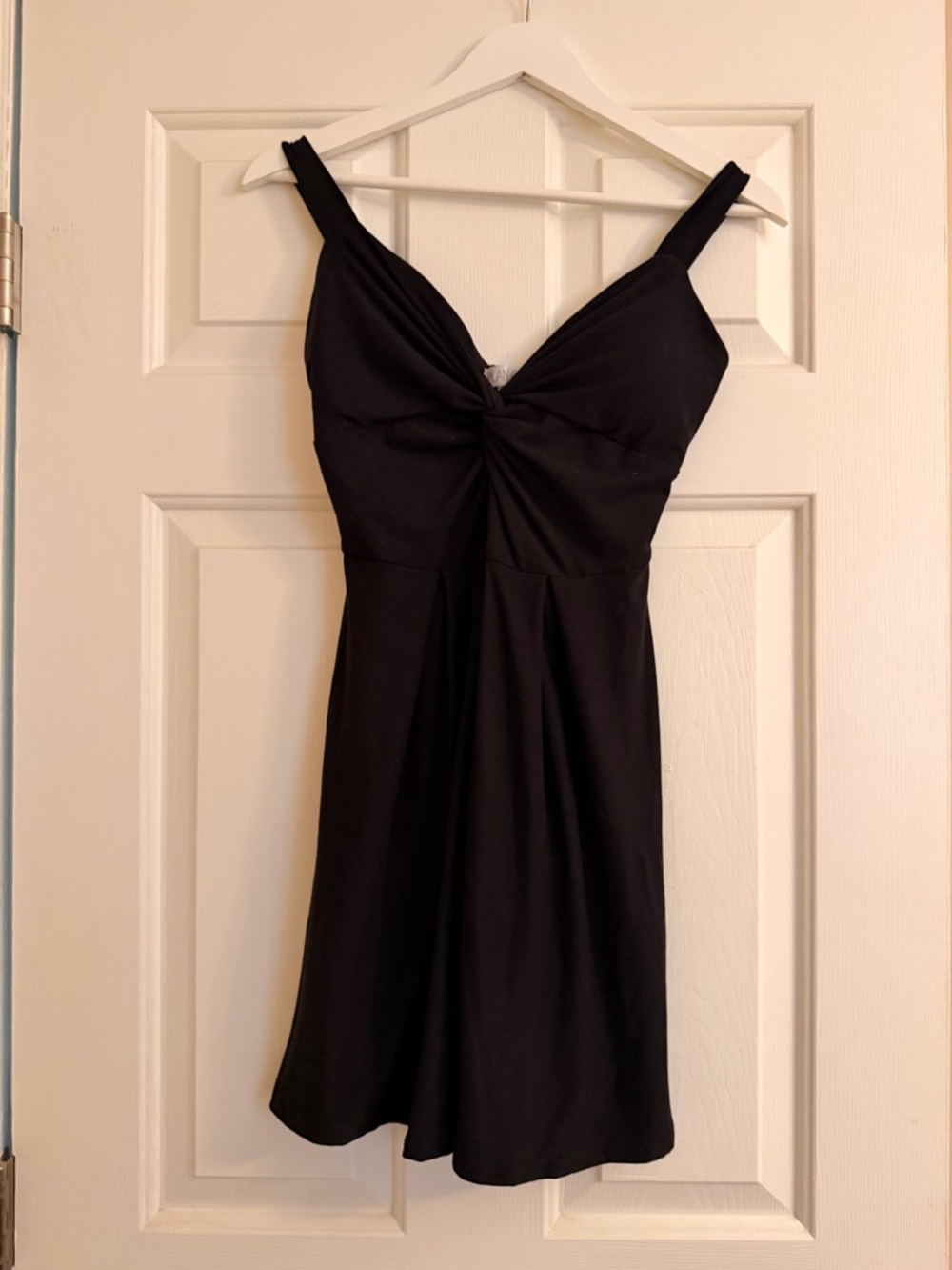 Black Twisted Front Sundress